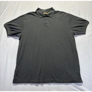 WearGuard Polo Shirt Mens XL Charcoal Gray Cotton Performance Wear‎ Golf Tennis